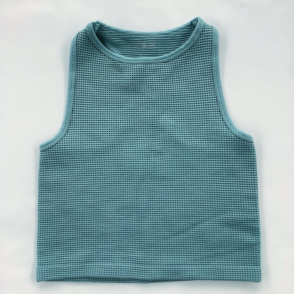 Waffle Knit Racerback Tank Top